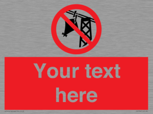 Custom prohibition do not fly kites near overhead electrical power lines